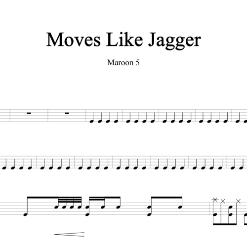 鼓谱*Maroon 5_Moves Like Jagger.asp